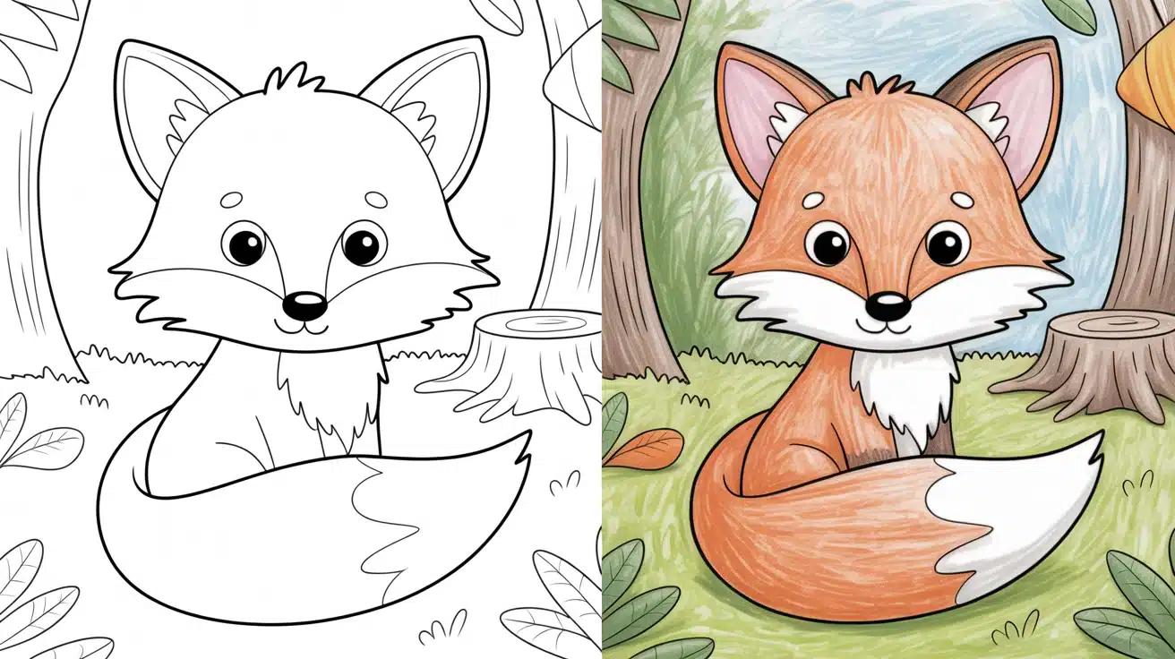 Fox Coloring Pages