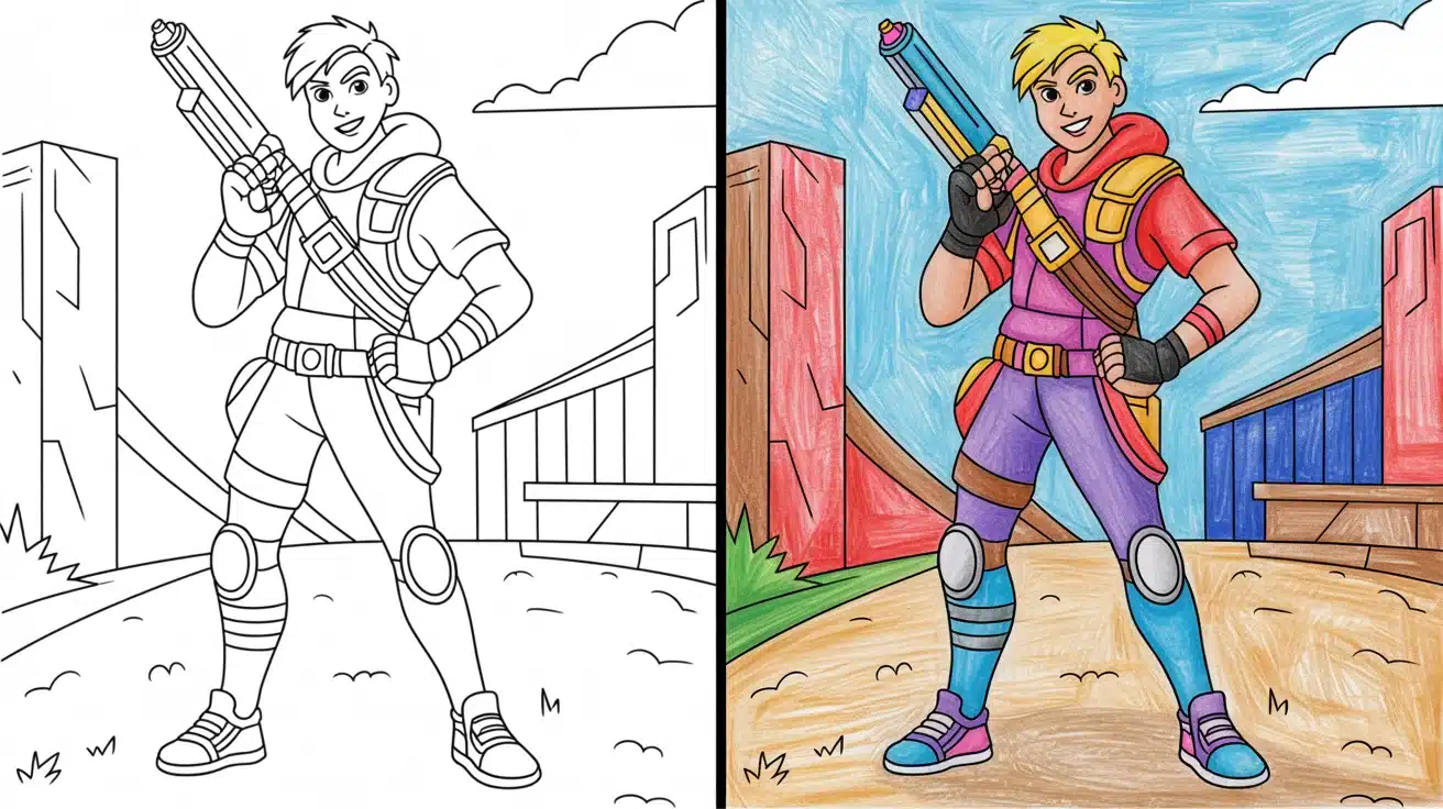 Fortnite Coloring Pages