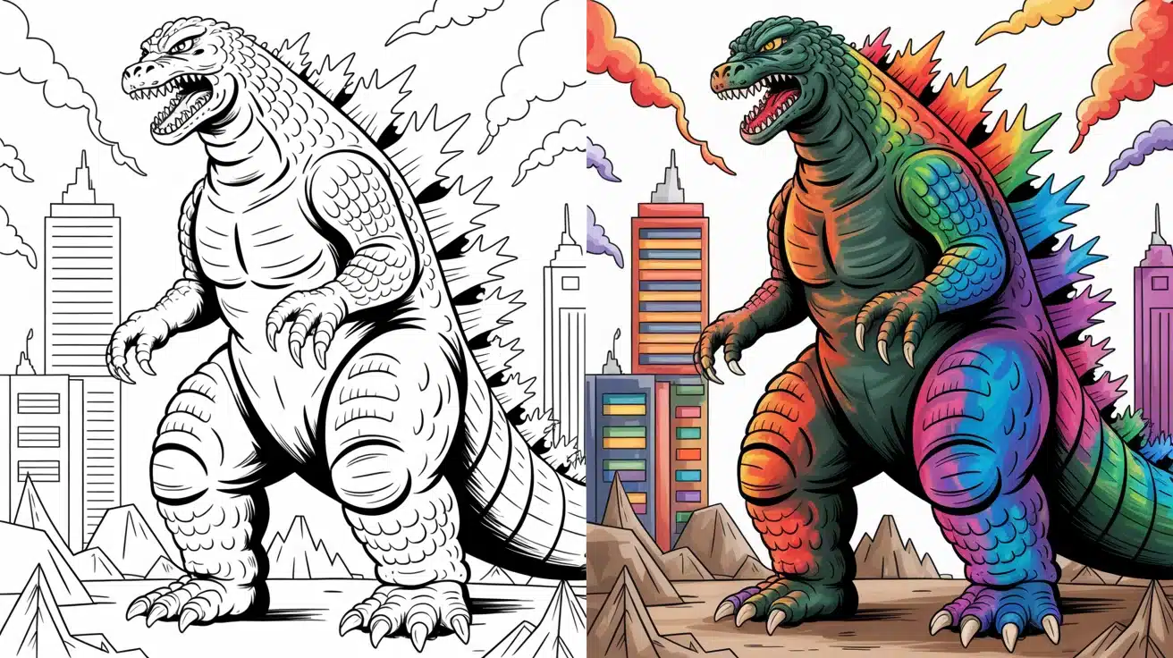 Godzilla Coloring Pages