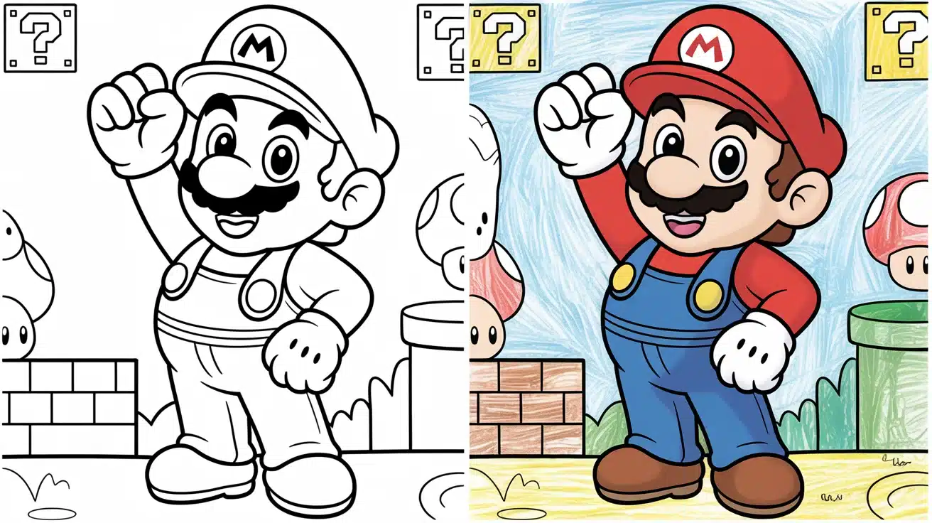 Mario Coloring Pages