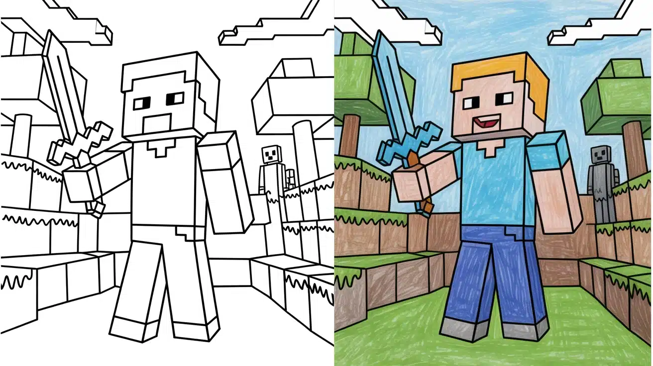 Minecraft Coloring Pages