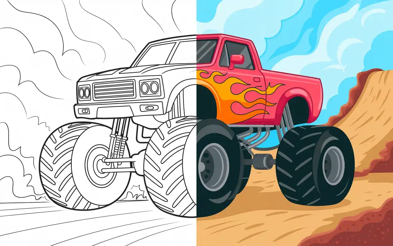 Monster Truck Coloring Pages