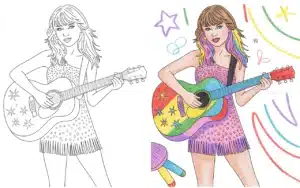 Taylor Swift coloring pages printable