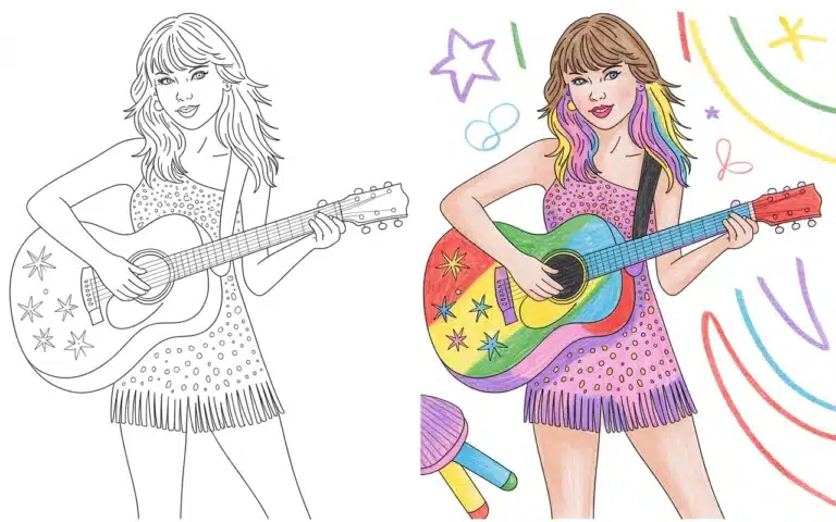 Taylor Swift coloring pages printable