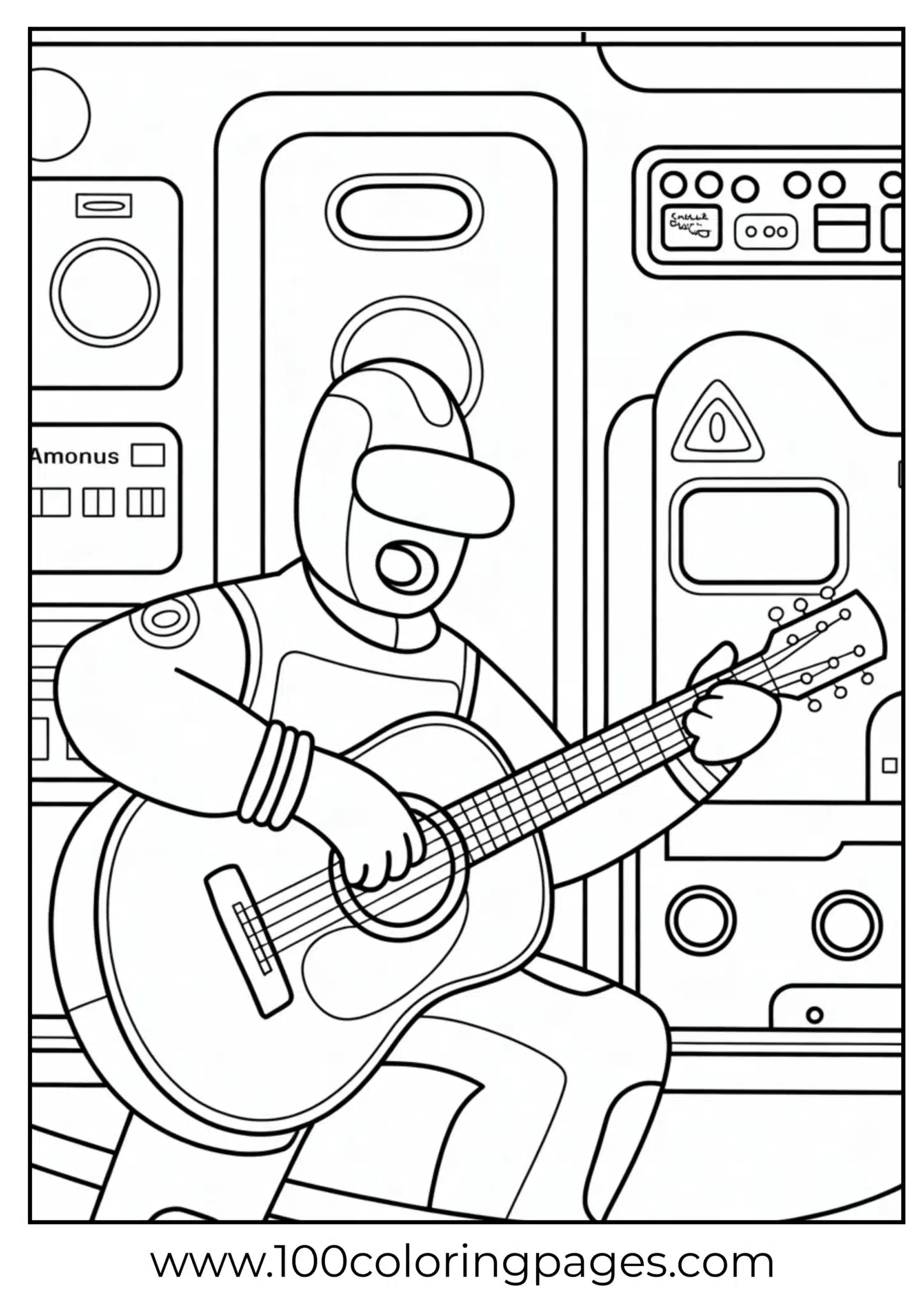 crewmate strumming guitar near reactor