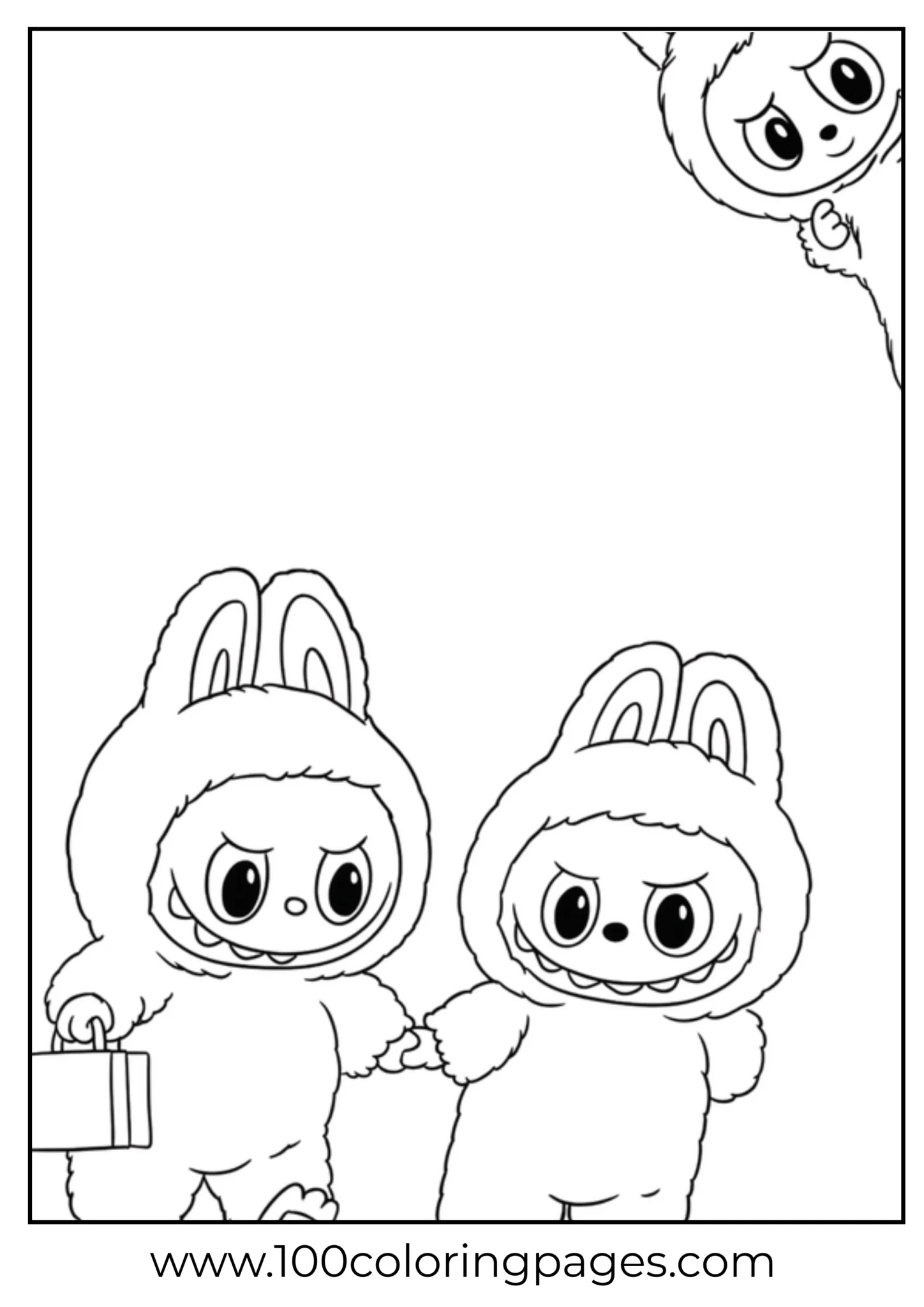 Various fun Labubu character designs for coloring
