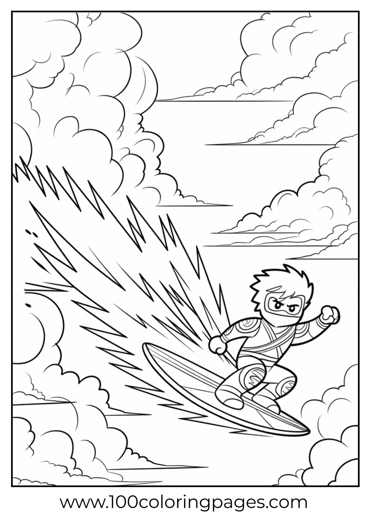 Jay riding lightning bolt