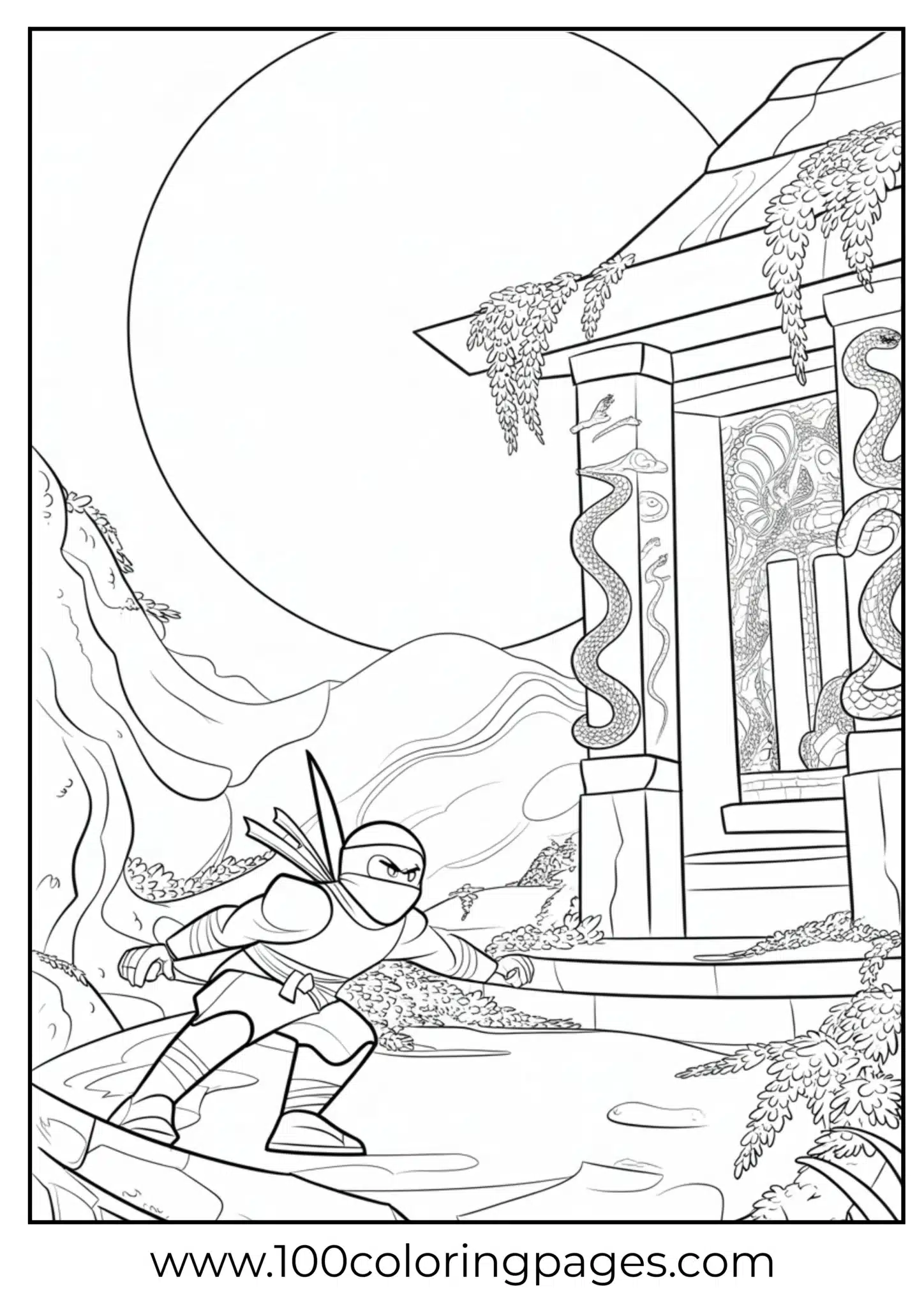 Moonlight infiltration scene