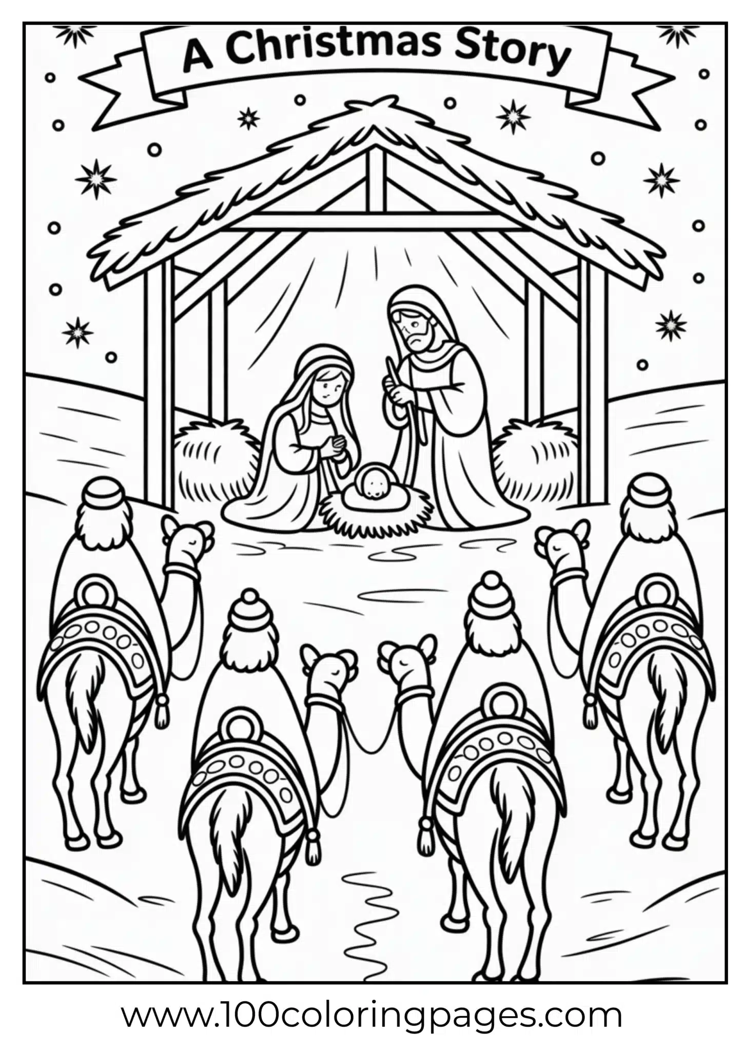 The three wise men on Christmas night