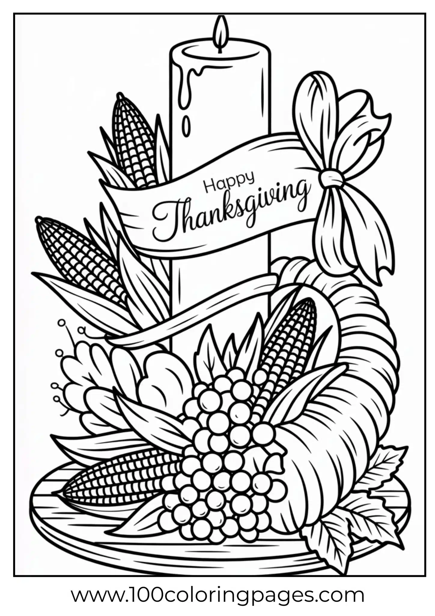 A holiday candle centerpiece for Thanksgiving