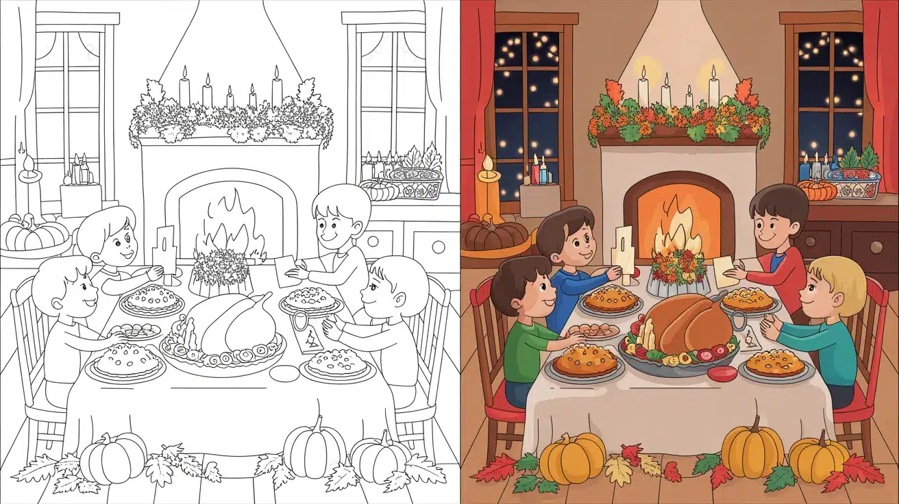 Thanksgiving Coloring Pages