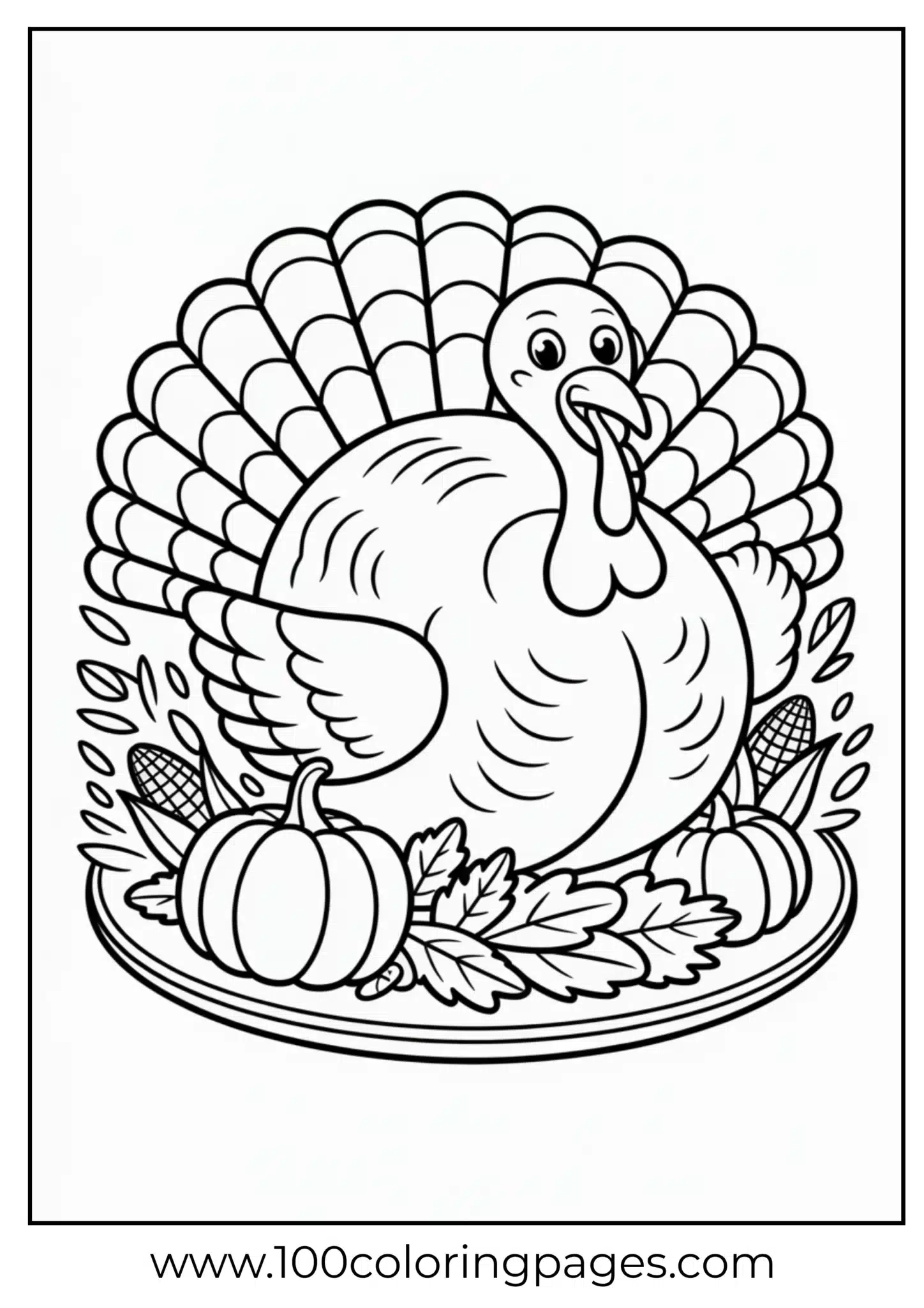 A large turkey platter for Thanksgiving